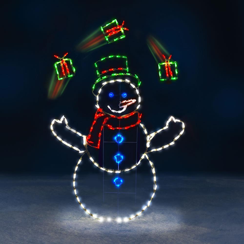 The 5′ Animated Juggling Snowman  |   Outdoor Decorations HOLIDAY Outdoor Decorations