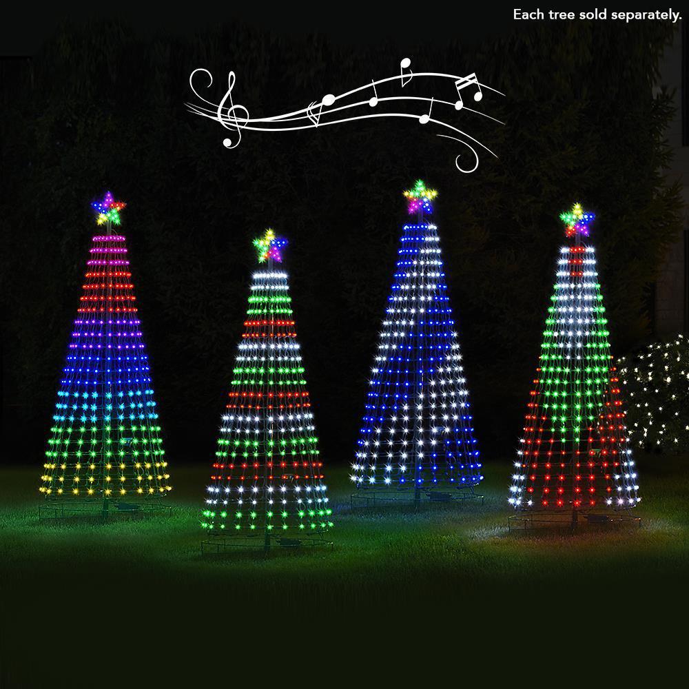 The 7 1/2′ Synchronized Musical Pixel Tree  |   Outdoor Decorations HOLIDAY Outdoor Decorations