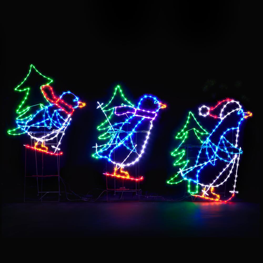 The Animated Skiing Penguins  |   Outdoor Decorations HOLIDAY Outdoor Decorations