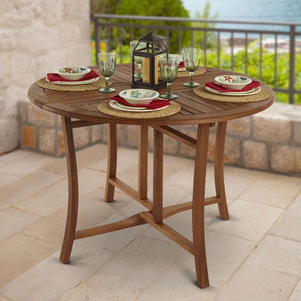 The Brazilian Eucalyptus Foldaway Table  |   Outdoor Furniture OUTDOOR Outdoor Furniture