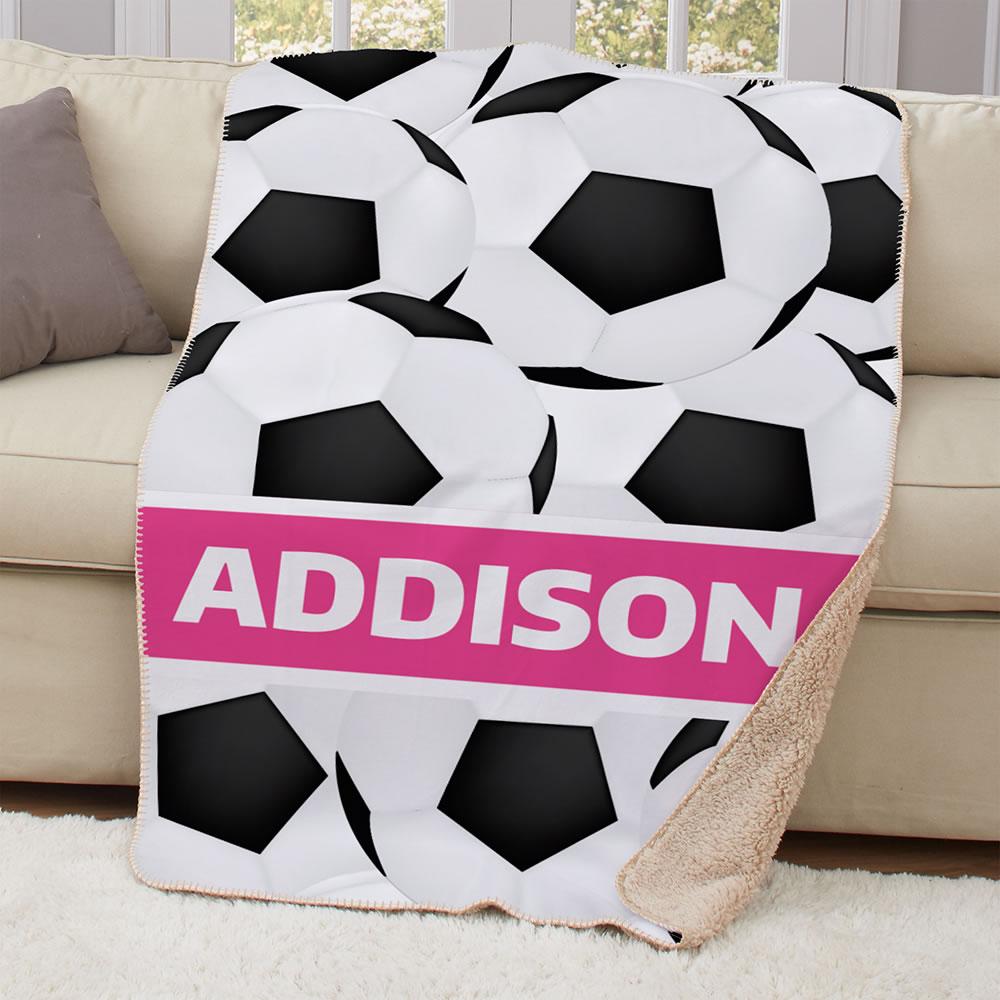 The Child’s Personalized Soccer Blanket  |   Kids(4-7) Kids(4-7) Kids(4-7)