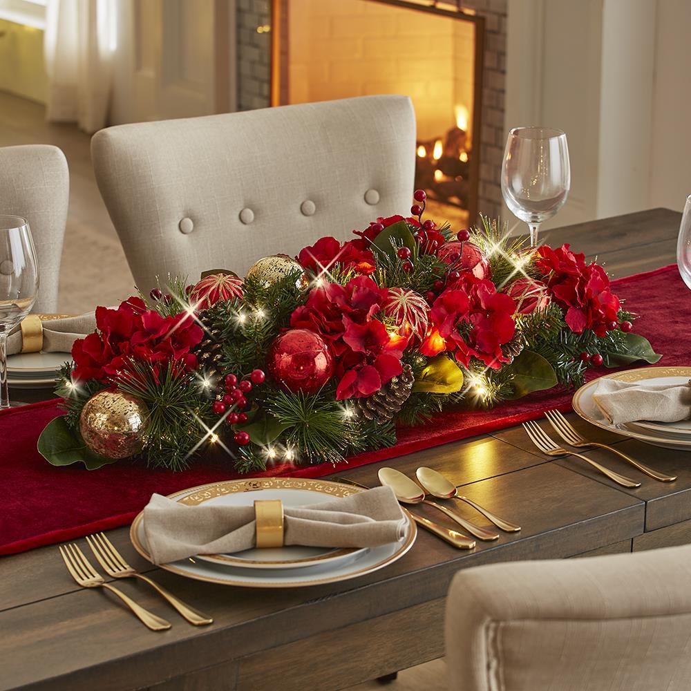 The Cordless Illuminated Shimmering Centerpiece  |   Indoor Decorations HOLIDAY Indoor Decorations