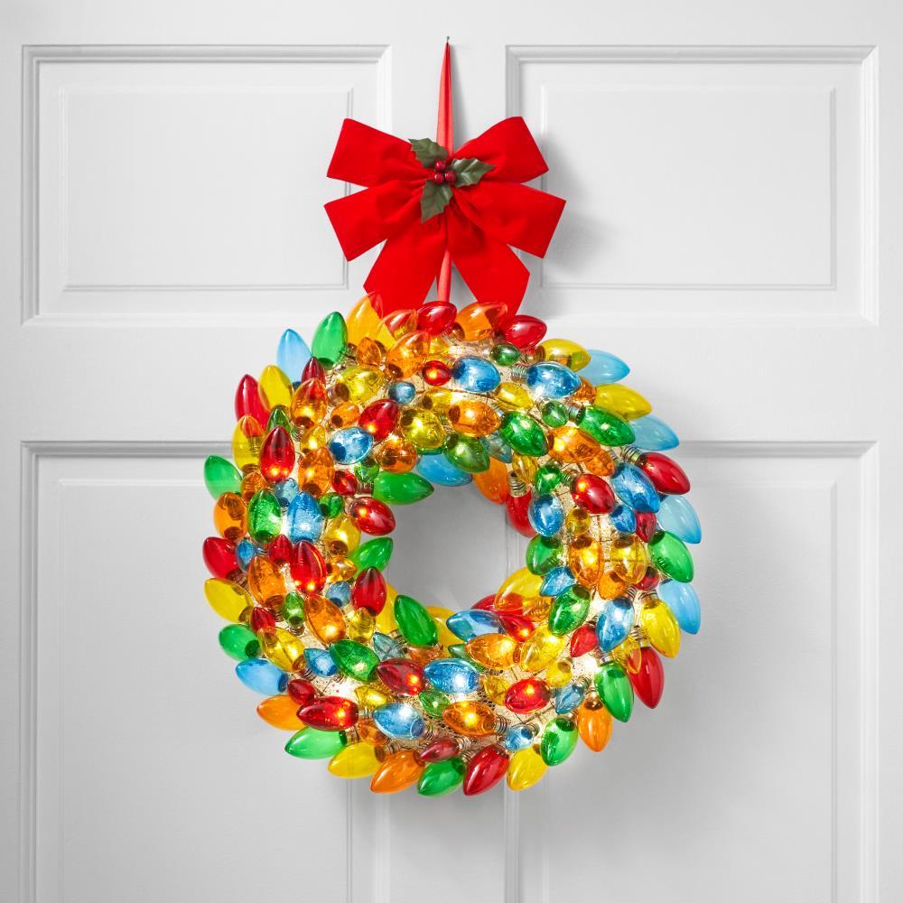 The Festive Christmas Bulb Wreath  |   Wreaths & Garlands HOLIDAY Wreaths & Garlands