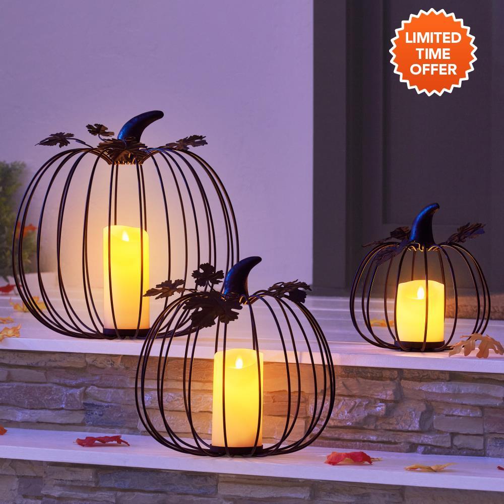 The Flameless Luminary Pumpkins  |   Outdoor Decorations HOLIDAY Outdoor Decorations