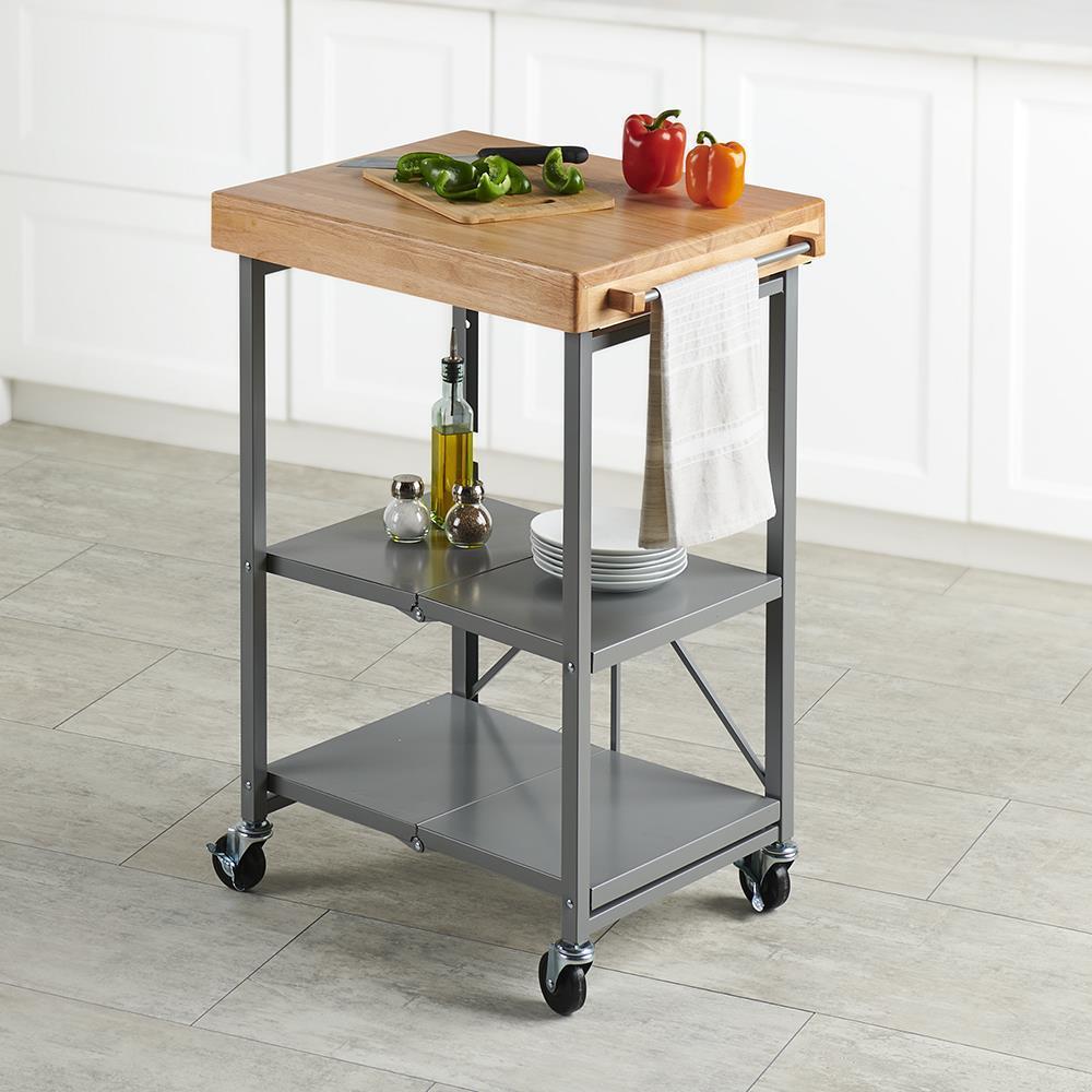 The Foldaway Rolling Kitchen Island  |   Holiday Entertaining HOLIDAY Holiday Entertaining