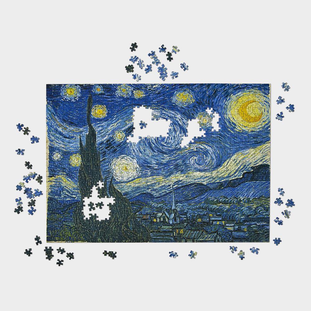 The Glare Free 1,000 Piece Starry Night Puzzle  |   Games Games Games