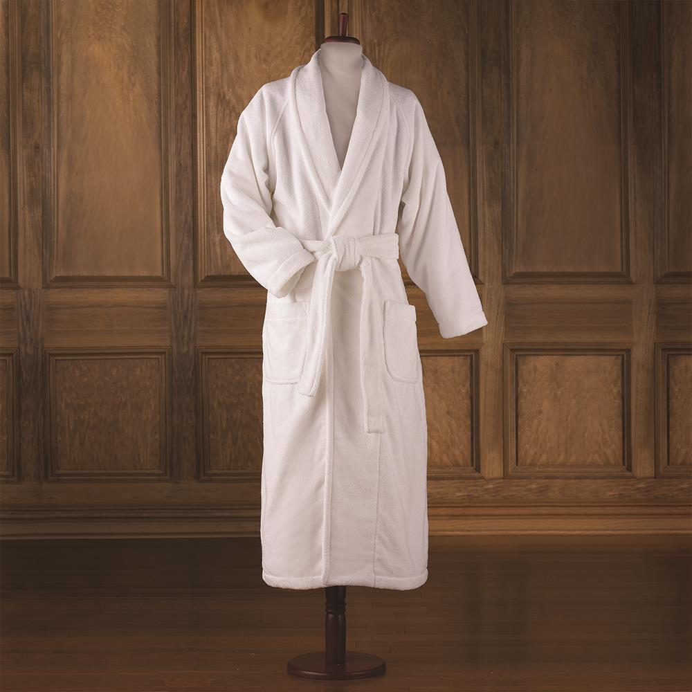 The Hammacher Schlemmer Genuine Turkish Cotton Luxury Bathrobe (White)  |   Customer Favorite Gifts Customer Favorite Gifts Customer Favorite Gifts