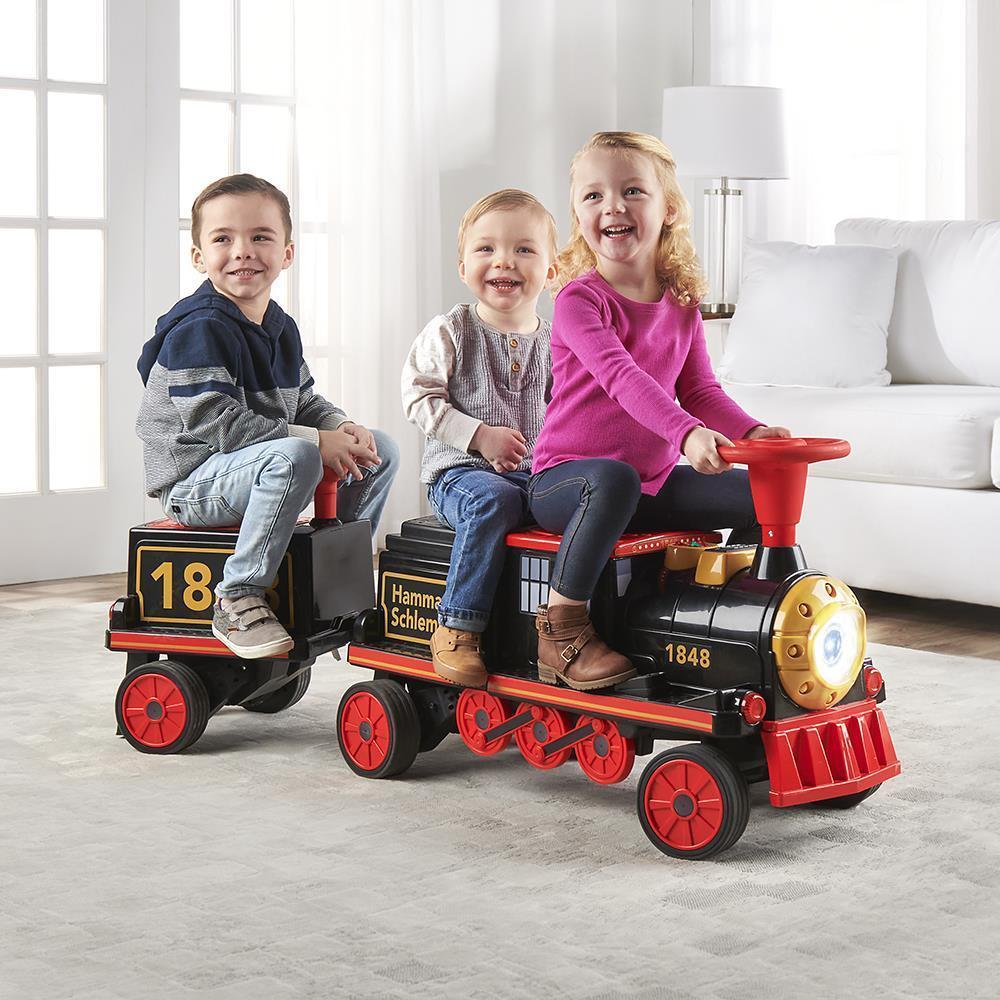 The Hammacher Schlemmer Three Passenger Electric Ride On Train  |   Bicycles & Ride Ons Bicycles & Ride Ons Bicycles & Ride Ons