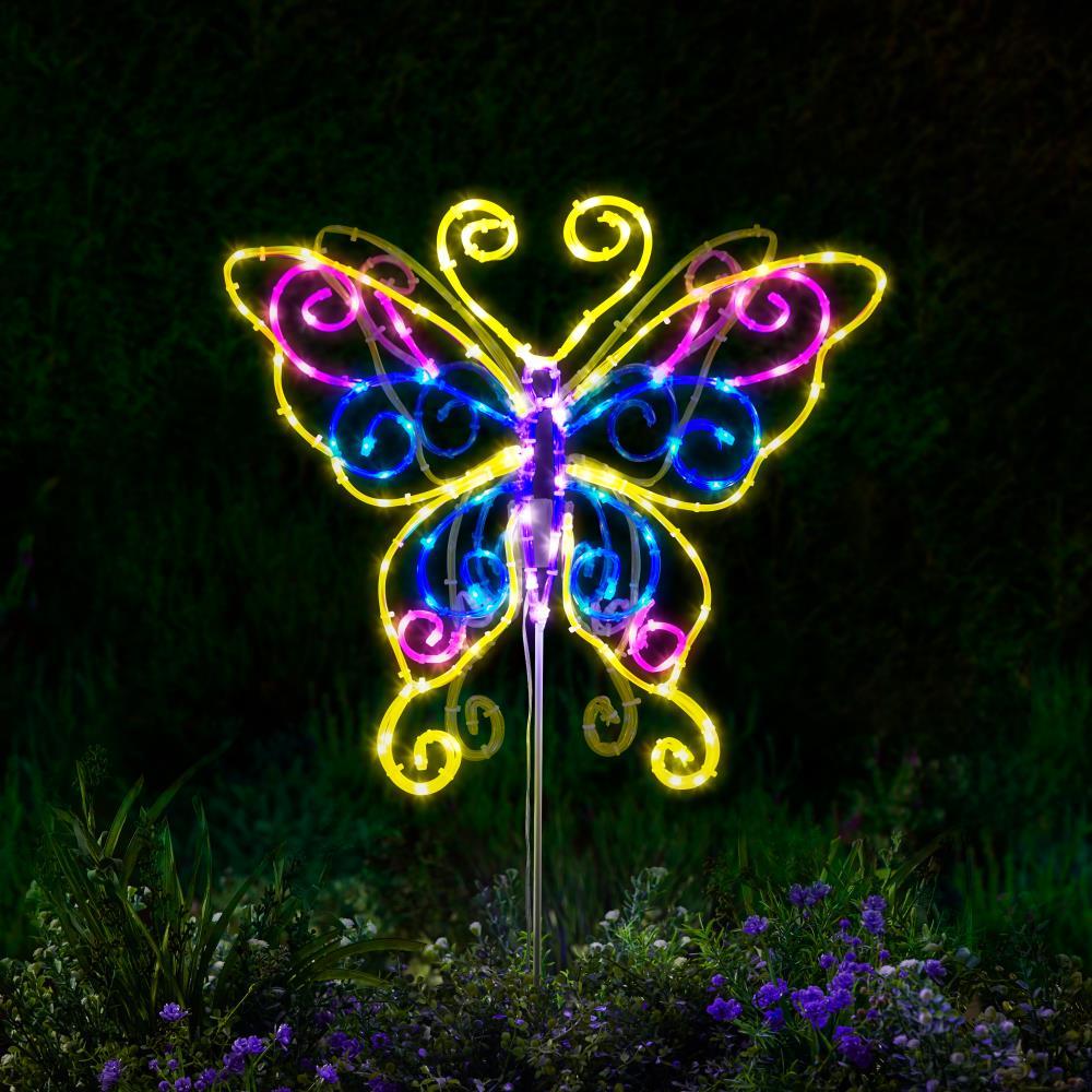 The Illuminated Fluttering Lawn Butterfly  |   Spring Décor HOLIDAY Spring Décor