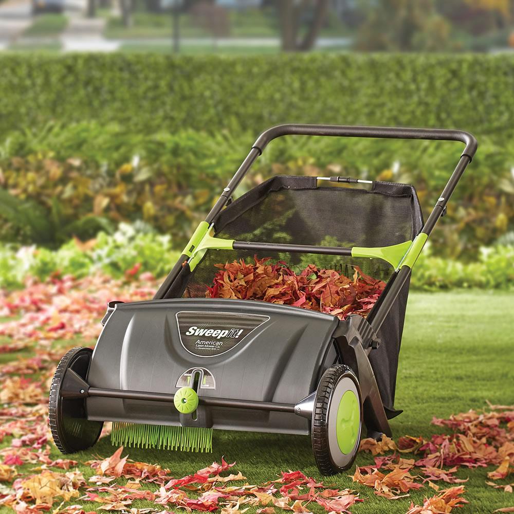 The Leaf Collecting Lawn Sweeper  |   Lawn & Garden Lawn & Garden Lawn & Garden