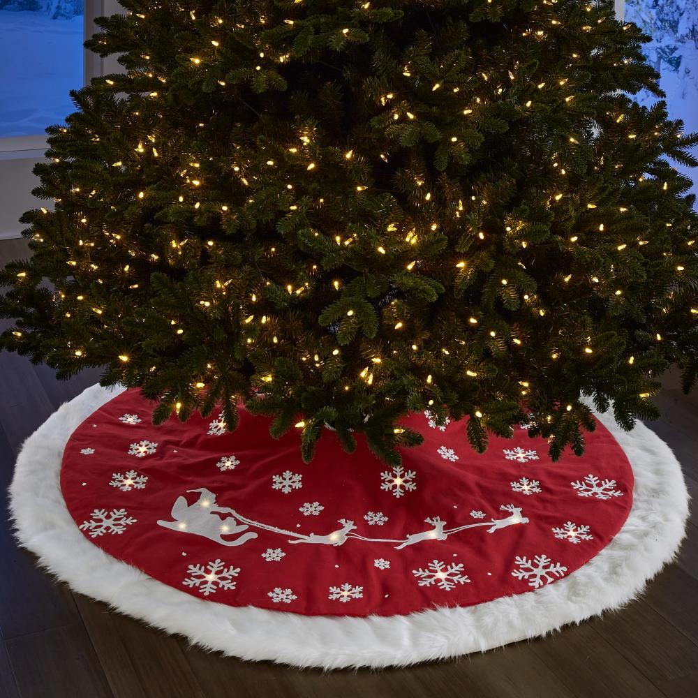 The LED Snowflake Tree Skirt  |   Indoor Decorations HOLIDAY Indoor Decorations