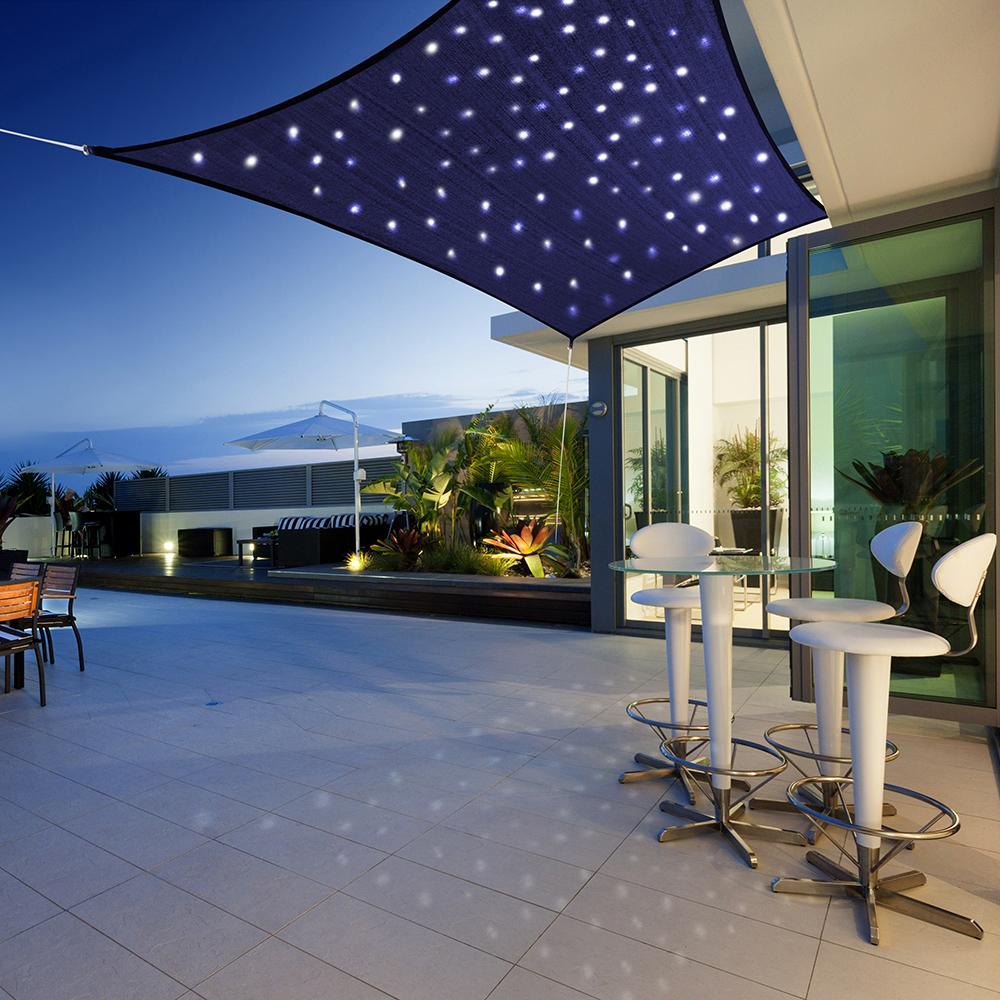 The LED Starry Night Sunshade (Rectangle)  |   Outdoor Lighting & Décor OUTDOOR Outdoor Lighting & Décor