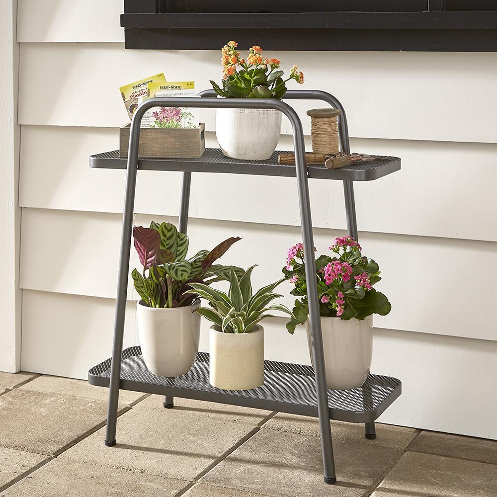 The Mid Century Modern Plant Stand (Two Shelf)  |   Outdoor Lighting & Décor OUTDOOR Outdoor Lighting & Décor