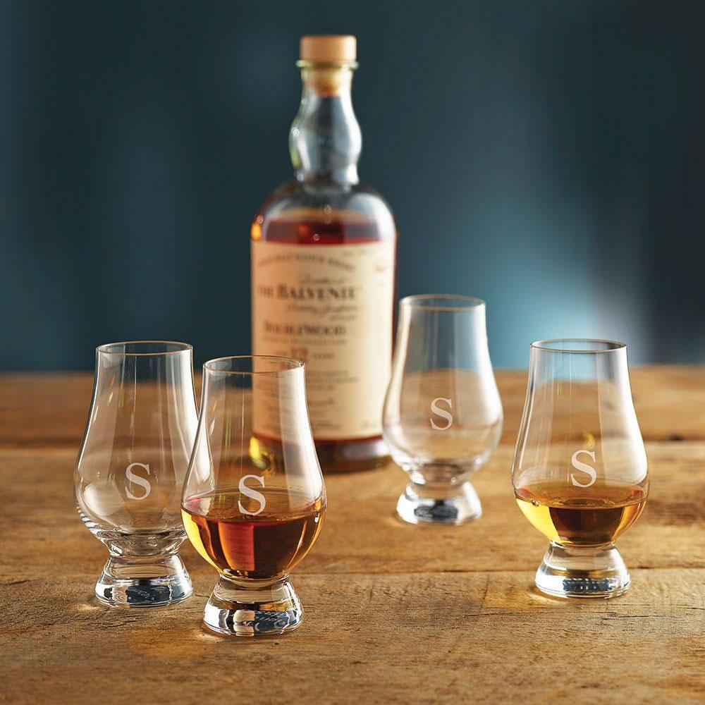 The Monogrammed Award Winning Glencairn Whisky Glasses  |   Holiday Entertaining HOLIDAY Holiday Entertaining