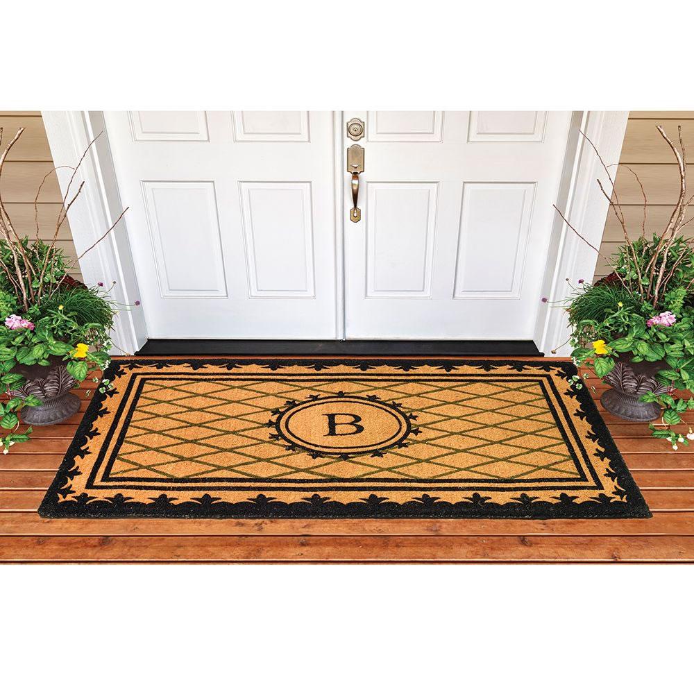 The Monogrammed Imperial Grade Coir Mat (48″ x 30″)   |   Outdoor Lighting & Décor OUTDOOR Outdoor Lighting & Décor