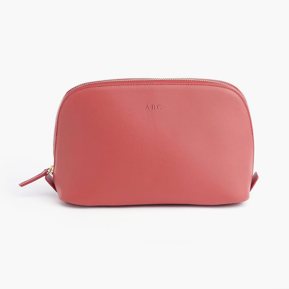 The Monogrammed Large Leather Cosmetics Pouch  |   Travel Essentials TRAVEL Travel Essentials