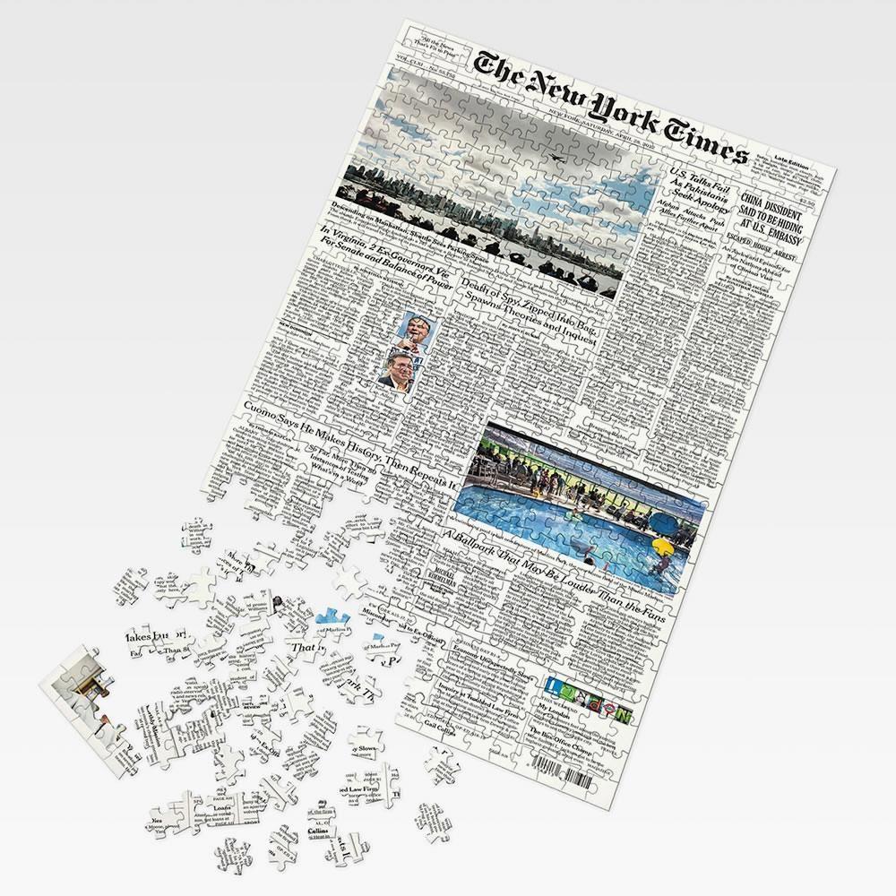 The New York Times Jigsaw Puzzle Of Your Birth Date (500 Piece)  |   Games Games Games