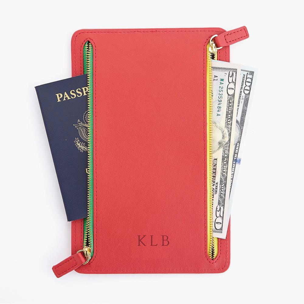 The Organized Traveler’s Compartmented Monogrammed Wallet  |   Travel Essentials TRAVEL Travel Essentials