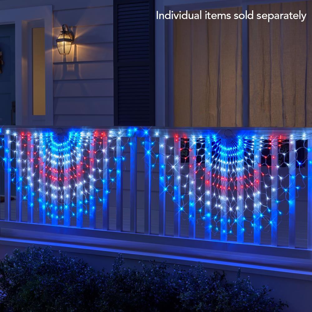 The Patriotic Lightshow Bunting  |   Outdoor Decorations HOLIDAY Outdoor Decorations