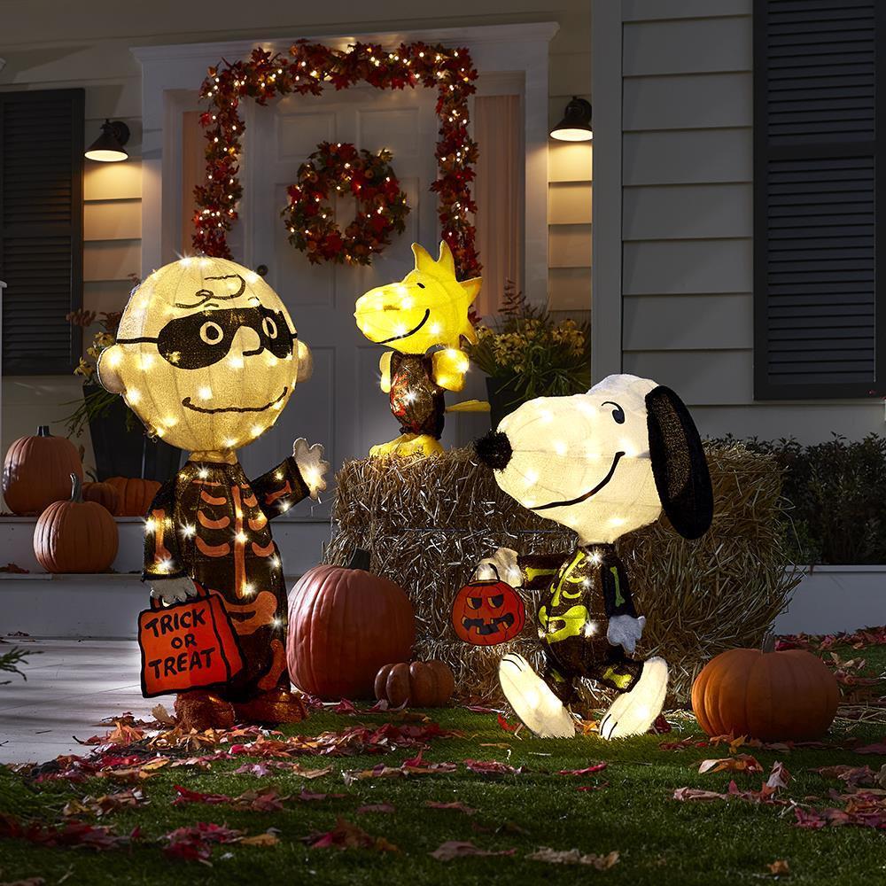 The Peanuts Trick Or Treating Trio  |   Halloween Décor Halloween Décor Halloween Décor