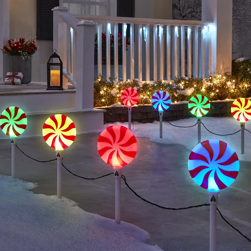 The Peppermint Candy Holiday Pathway Lights  |   Outdoor Decorations HOLIDAY Outdoor Decorations