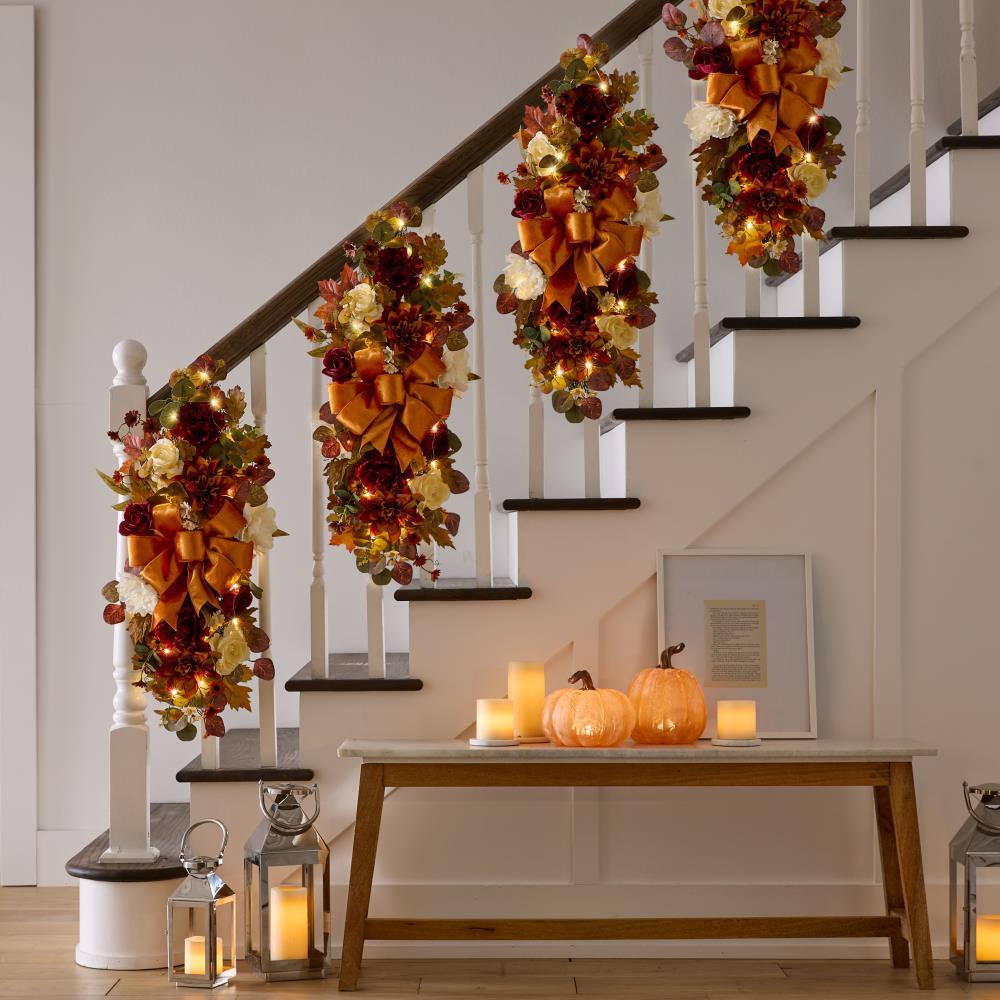 The Prelit Harvest Hues Decor  |   Wreaths & Garlands HOLIDAY Wreaths & Garlands