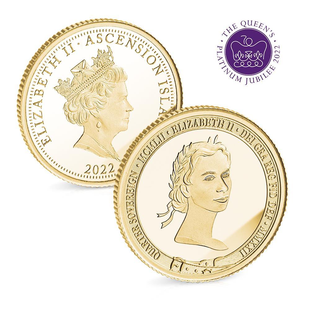 The Queen Elizabeth II Platinum Jubilee 22K Gold Quarter Sovereign  |   Collecting & Memorabilia Collecting & Memorabilia Collecting & Memorabilia