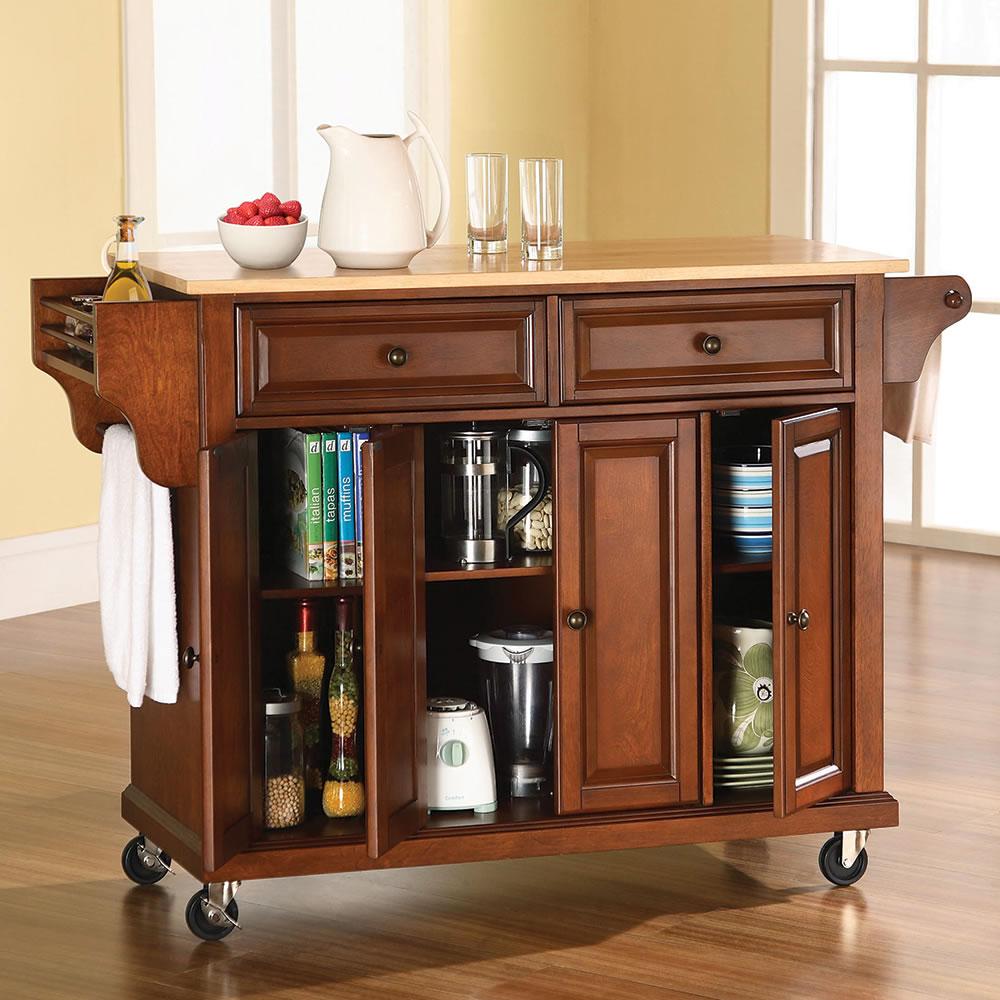 The Rolling Organized Kitchen Island  |   Holiday Entertaining HOLIDAY Holiday Entertaining