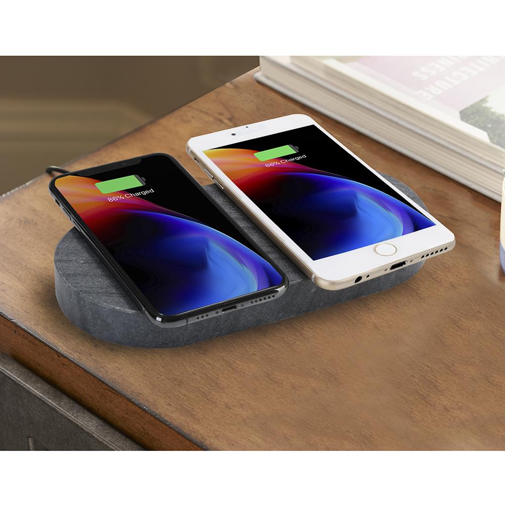 The Solid Marble Dual Wireless Charger  |   Phone & Tablet Accessories ELECTRONICS Phone & Tablet Accessories