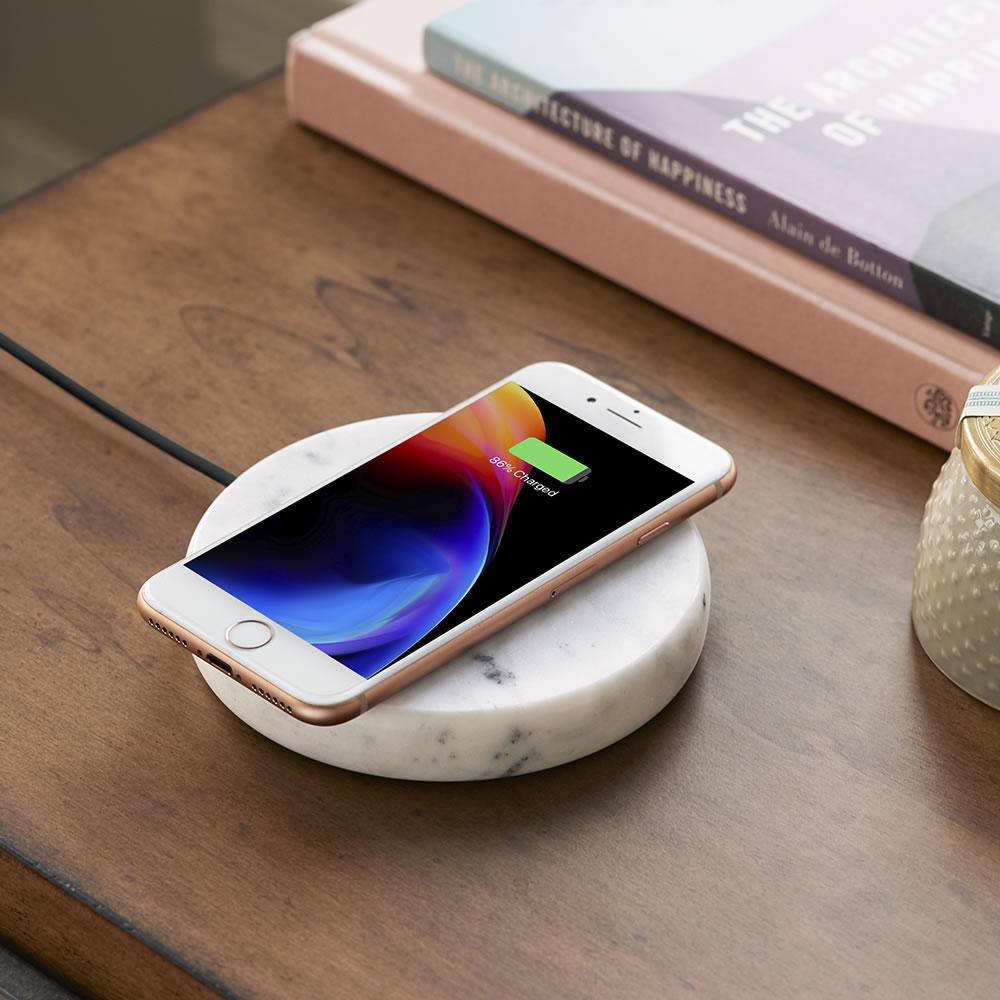 The Solid Marble Wireless Charger  |   Home Office HOME Home Office