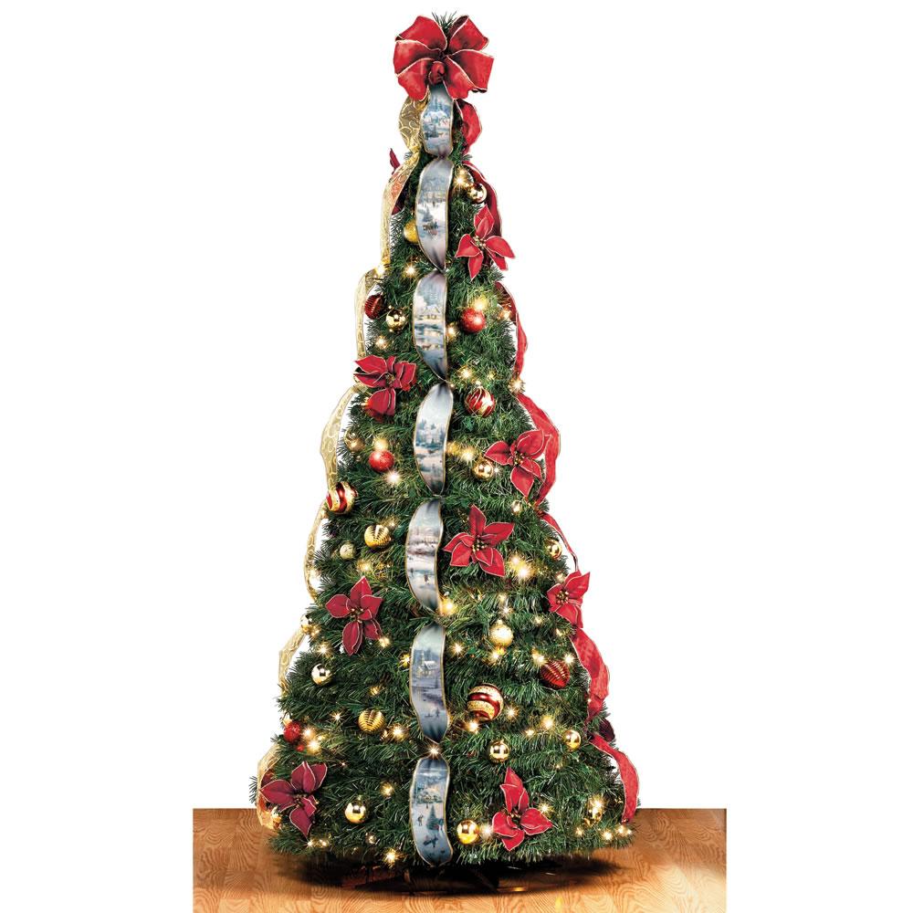 The Thomas Kinkade Pop-Up 6 Foot Christmas Tree  |   Christmas Trees HOLIDAY