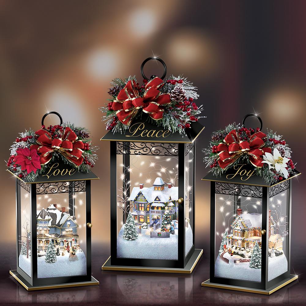 The Thomas Kinkade Sparkling Lanterns  |   Seasonal Collectibles HOLIDAY Seasonal Collectibles