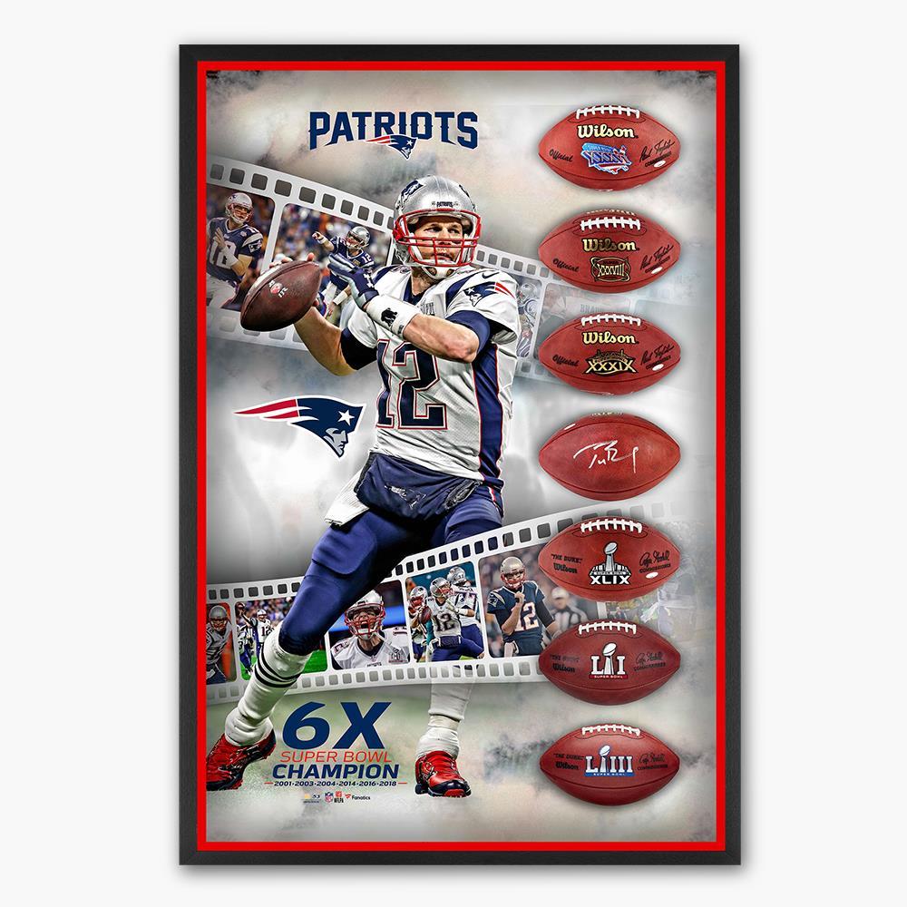 The Tom Brady Autographed New England Patriots Ultimate Super Bowl Shadow Box  |   Collecting & Memorabilia Collecting & Memorabilia Collecting & Memorabilia