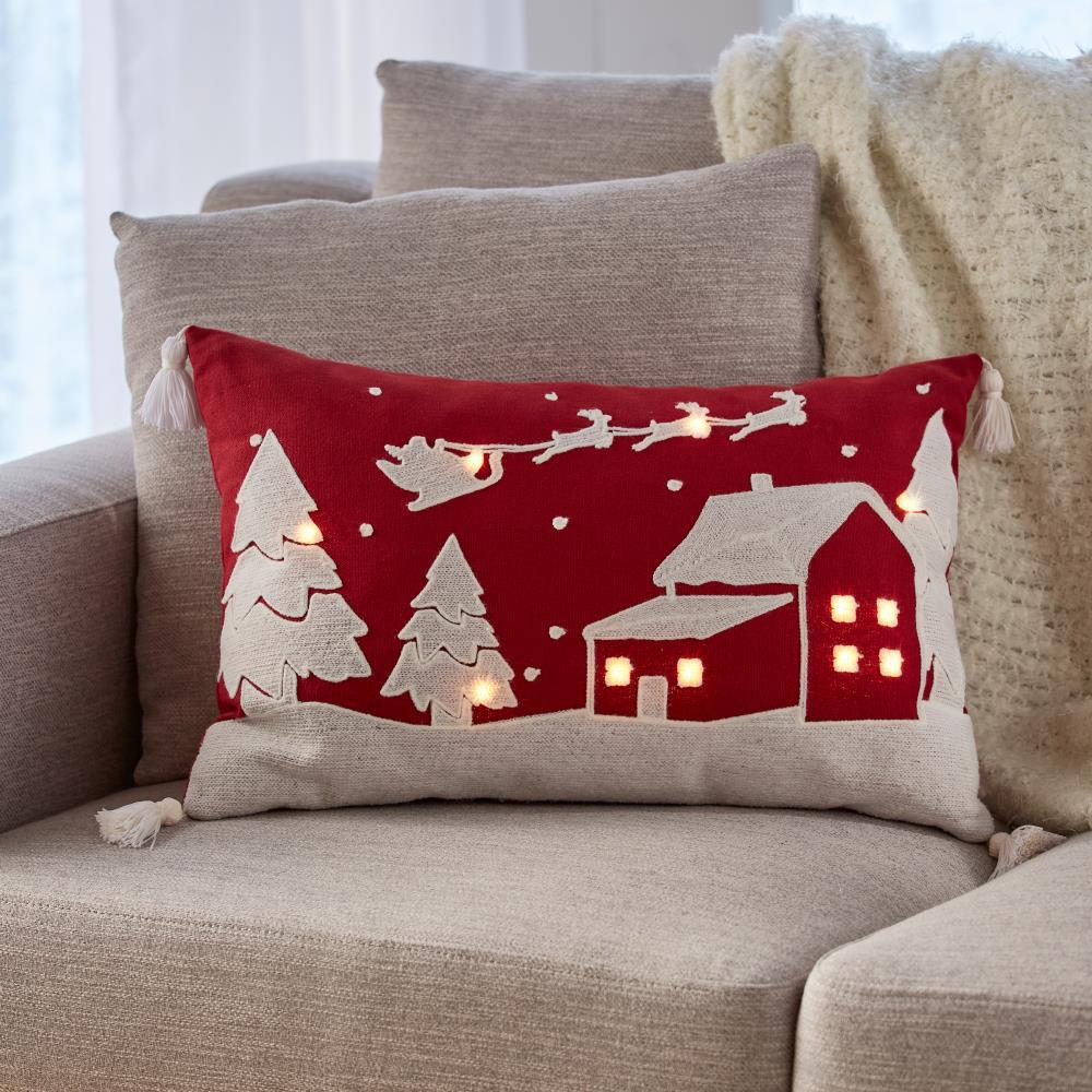 The Twinkling Musical Christmas Pillow  |   Indoor Decorations HOLIDAY Indoor Decorations