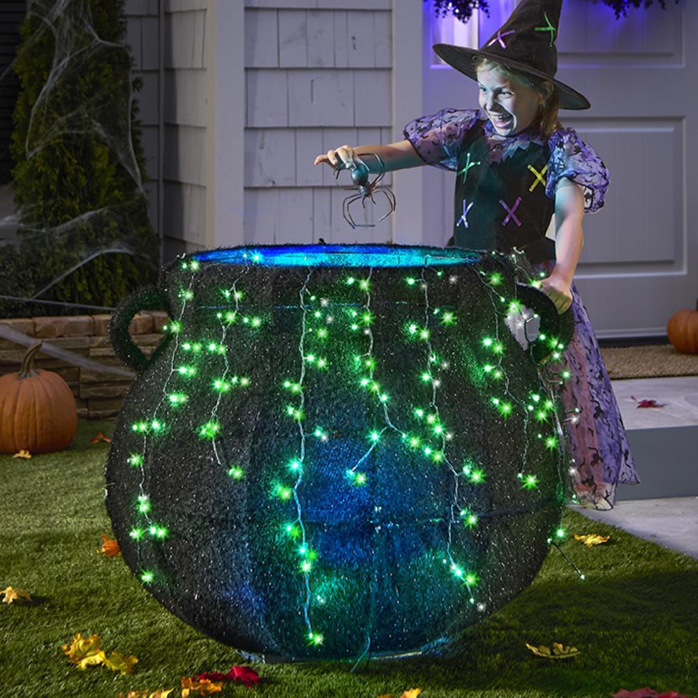 The Witch’s Lightshow Brew Cauldron  |   Outdoor Decorations HOLIDAY Outdoor Decorations