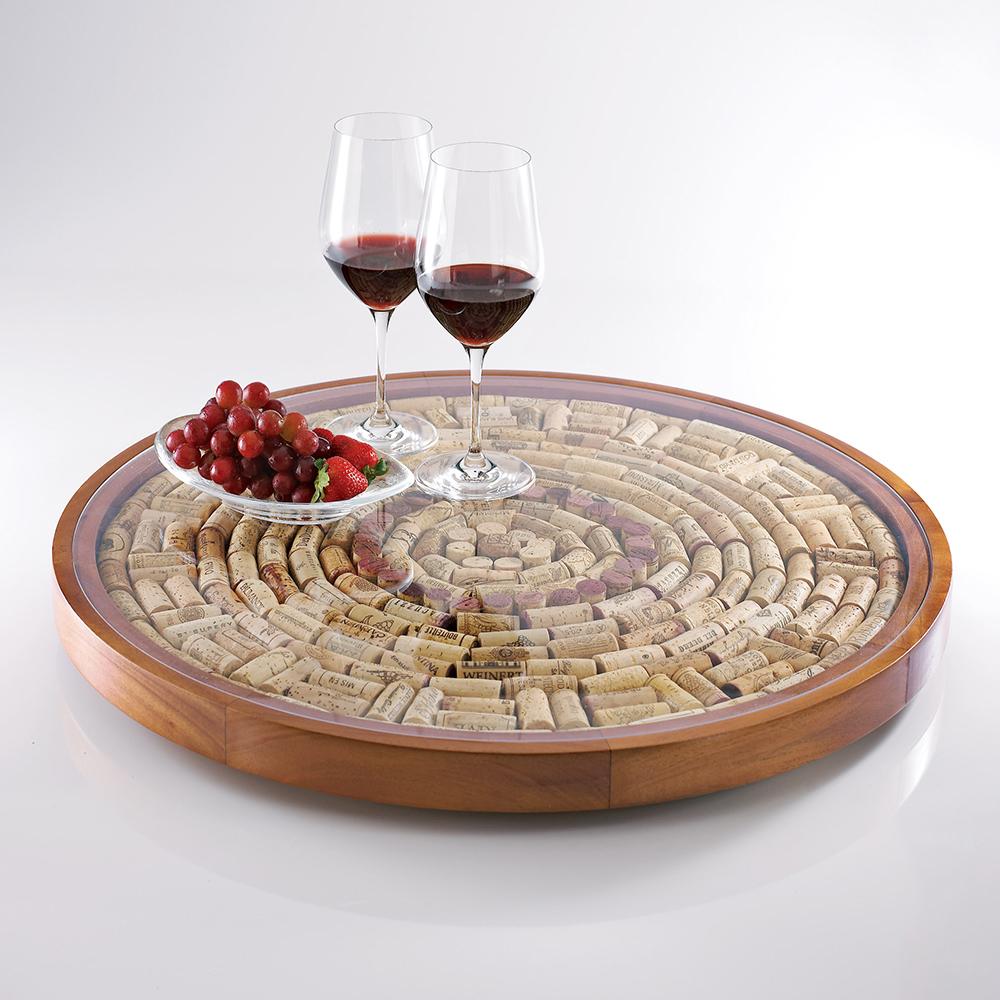 Your Wine Cork Lazy Susan  |   Holiday Entertaining HOLIDAY Holiday Entertaining