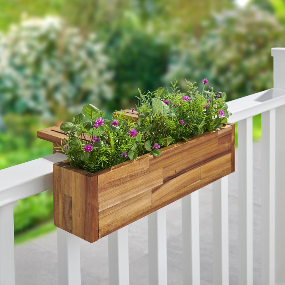 The Acacia Deck Rail Planter  |   Outdoor Lighting & Décor OUTDOOR Outdoor Lighting & Décor