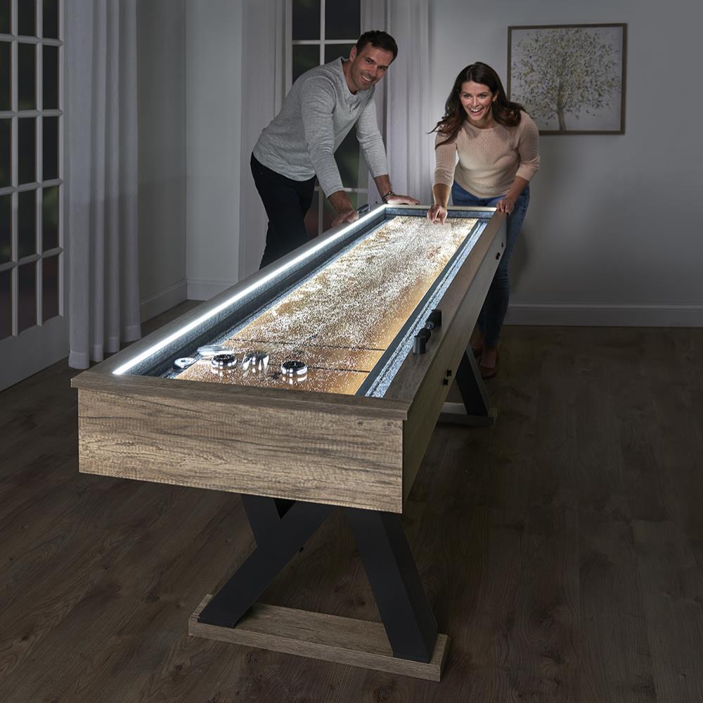 The 9′ Illuminated Shuffleboard Table  |   Games Games Games