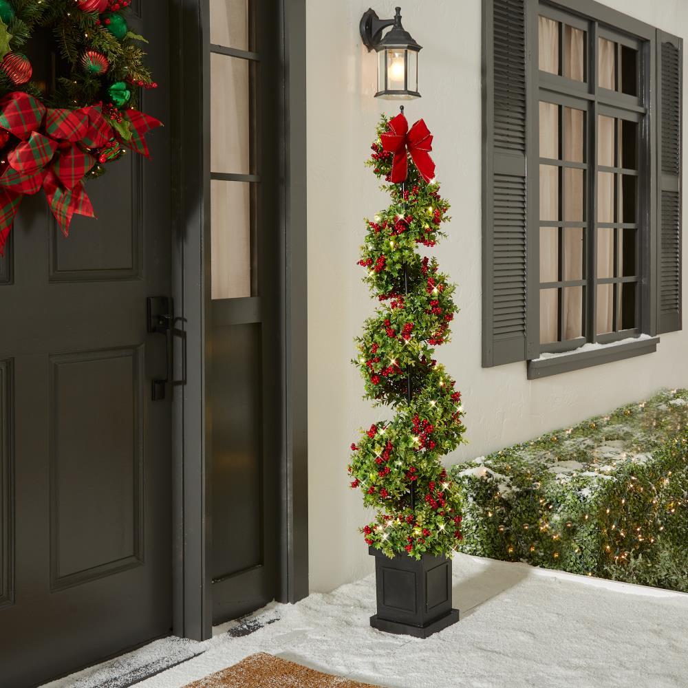 The 5′ Christmas Twinkling Topiary  |   Outdoor Decorations HOLIDAY Outdoor Decorations